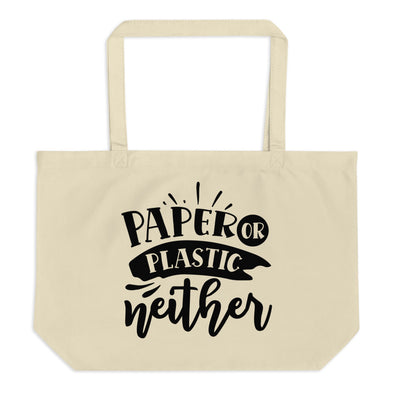 Neither organic tote bag