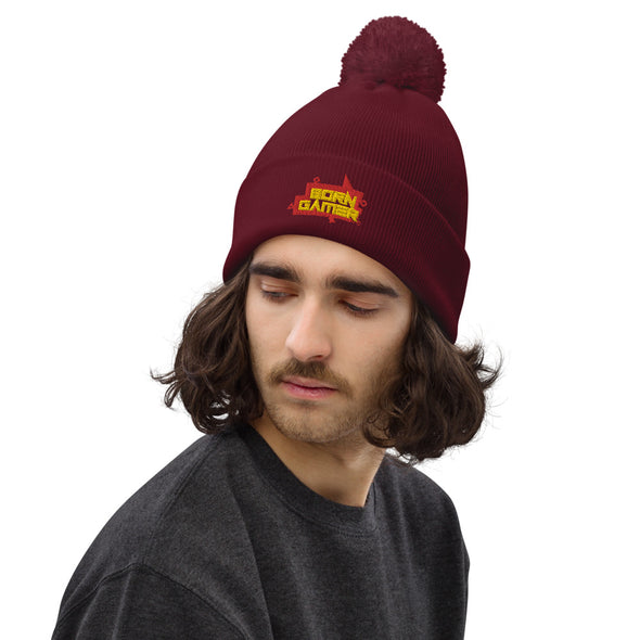 BORN GAMER Pom Pom Beanie