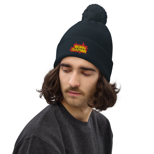 BORN GAMER Pom Pom Beanie