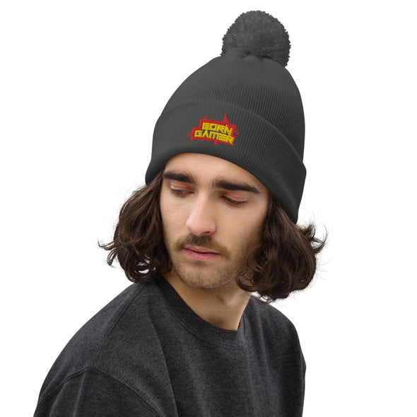 BORN GAMER Pom Pom Beanie